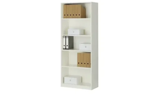 Büroregal SOLIDLine | Weiß, 80 cm | Möbel Höffner