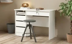 Büroschreibtisch Finow | Weiß | Möbel Höffner