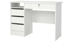 Büroschreibtisch Finow | Weiß | Möbel Höffner
