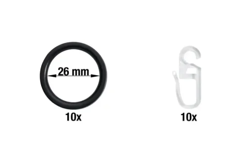 buchheister Ersatzringe 10er-Set | 0,4 cm, 3,4 cm