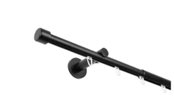 buchheister Teleskopgarnitur trace cap | 210 cm, Schwarz