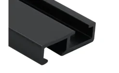 buchheister Vorhangschiene Level 1-Lauf | Schwarz, 100 cm