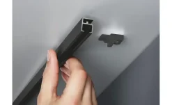 buchheister Vorhangschiene smart 1-Lauf | 160 cm, Schwarz