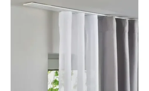 buchheister Vorhangschiene Level 3-Lauf | Weiß, 150 cm