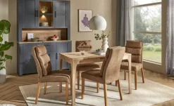 Buffet Toneo | Eiche (Nachbildung), Dunkelblau