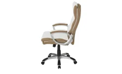 Chefsessel beige & weiß Weißach 2 | Möbel Höffner
