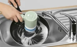 CleanMaxx Akku-Reinigungsbürste 5-teilig 13380