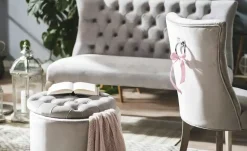 Collection by citamaass Samt-Polsterbank Felicita | Grau