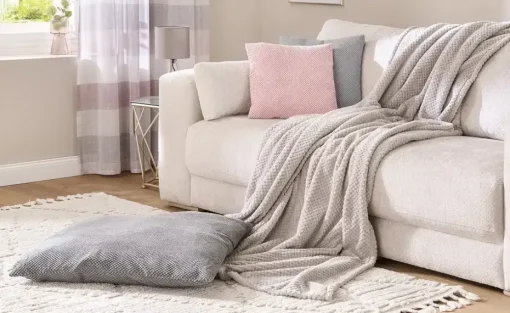 como Coralfleece Decke Mia XL | Hellgrau | Höffner