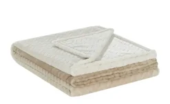 como Fleecedecke Zopf Verlauf | Beige, Creme | Höffner