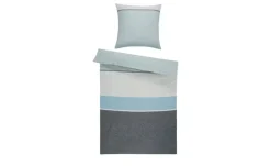 Como Green Mako-Satin Bettwäsche | Blau, Grau | Höffner