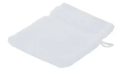 Como Green Waschhandschuh Kuschel Wuschel | Weiß, 16x21 cm