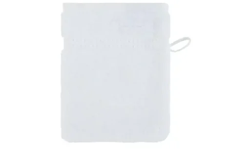 Como Green Waschhandschuh Kuschel Wuschel | Weiß, 16x21 cm