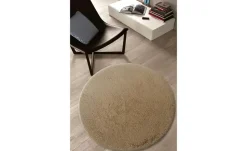 como Hochflorteppich Bunny | Ø 80 cm, Hellbraun