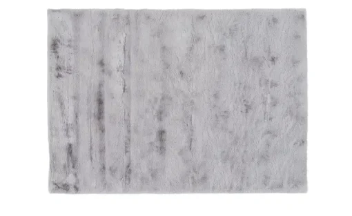 como Hochflorteppich Bunny | 80x150 cm, silberfarben