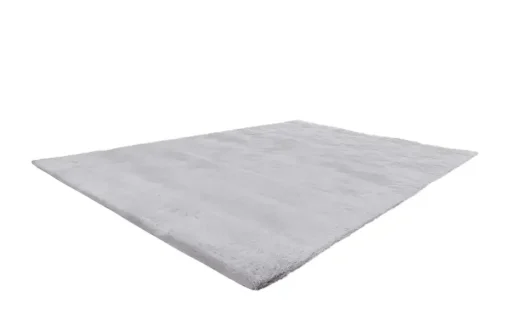 como Hochflorteppich Bunny | 80x150 cm, silberfarben