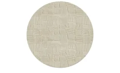 como Hochflorteppich Stone Soft | Cappuccino, Ø 160 cm