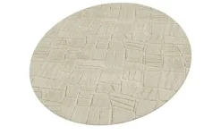 como Hochflorteppich Stone Soft | Cappuccino, Ø 160 cm