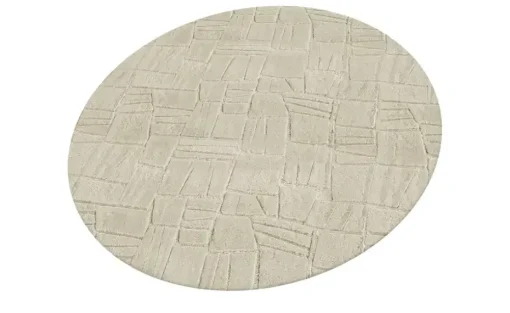 como Hochflorteppich Stone Soft | Cappuccino, Ø 160 cm