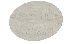 como Hochflorteppich Stone Soft | Taupe, Ø 160 cm