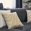 como Kissen Marmor-Optik | Weiß, Goldfarben | Höffner
