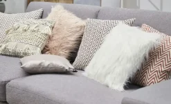 como Kissen Zick Zack | Taupe, Weiß | Möbel Höffner