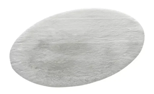 como Kunstfell Bunny Premium | Silbergrau, Ø 80 cm