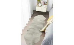 como Kunstfell Long Shape | Silbergrau, 60x180 cm