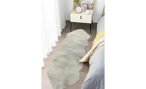 como Kunstfell Long Shape | Silbergrau, 60x180 cm