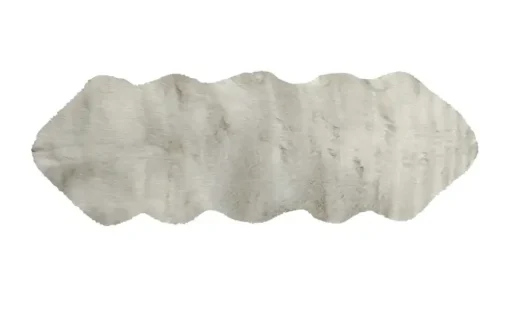 como Kunstfell Long Shape | Silbergrau, 60x180 cm