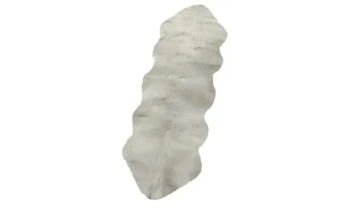 como Kunstfell Long Shape | Silbergrau, 60x180 cm