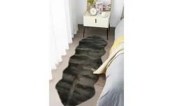 como Kunstfell Long Shape | Dunkelbraun, 60x180 cm