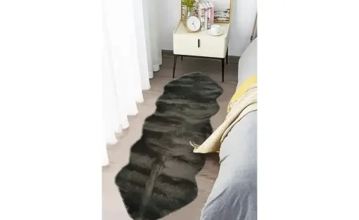 como Kunstfell Long Shape | Dunkelbraun, 60x180 cm