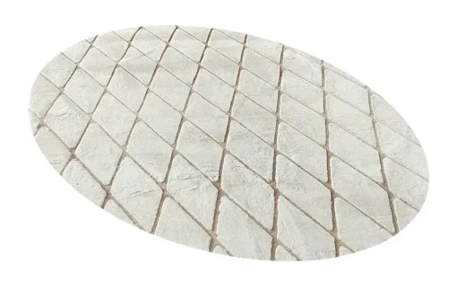 como Kurzflorteppich Cross Soft | Ø 160 cm, rund