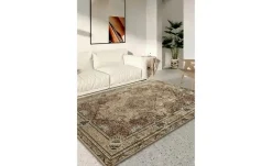 como Kurzflorteppich Flat Beauty Oriental | Goldfarben, Rot, 200x300 cm