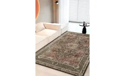 como Kurzflorteppich Flat Beauty Oriental | Schwarz, Rot, 200x300 cm