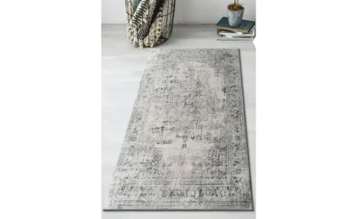 como Kurzflorteppich Flat Beauty | Grau, 80x150 cm