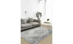 como Kurzflorteppich Flat Beauty | Silbergrau, 140x200 cm