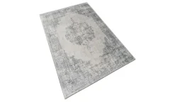 como Kurzflorteppich Flat Beauty | Silbergrau, 140x200 cm