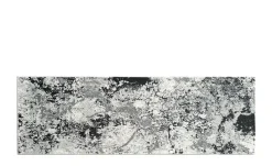 como Kurzflorteppich Velvet | Silbergrau, Grau, 66x200 cm