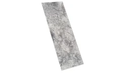 como Kurzflorteppich Velvet | Silbergrau, 66x200 cm