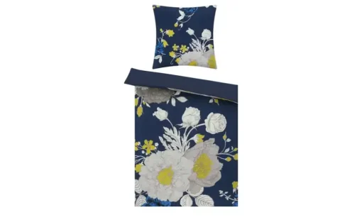 como Satin Wende-Bettwäsche Blue Rose | Möbel Höffner
