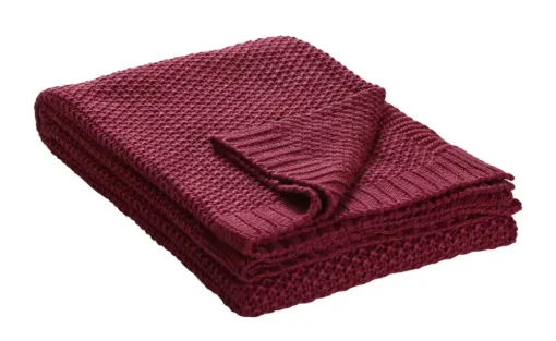 como Strickplaid Lynn | Beere | Möbel Höffner