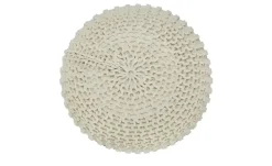 como Strickpouf | silberfarben, Taupe | Möbel Höffner