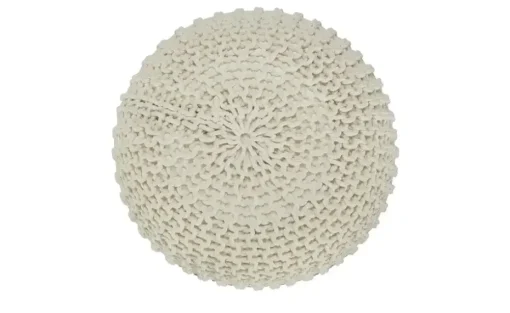 como Strickpouf | silberfarben, Taupe | Möbel Höffner