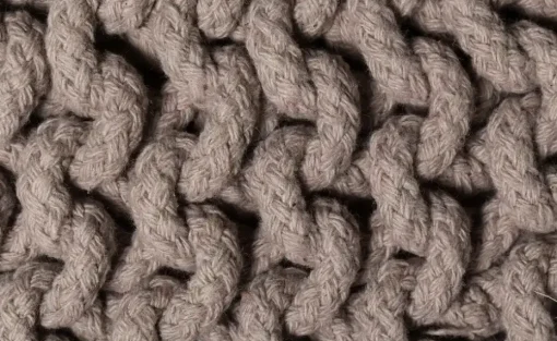 como Strickpouf | Taupe, 50 cm | Möbel Höffner