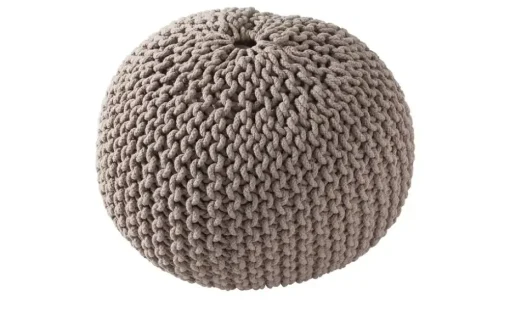 como Strickpouf | Taupe, 50 cm | Möbel Höffner