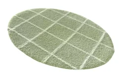 como Tuft-Teppich Mesh | Grün, Beige, 80x80 cm