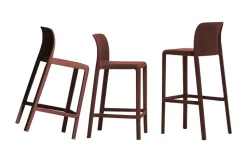 Connubia Barhocker  stapelbar Bayo | Bordeauxrot, 76 cm