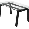Connubia Esstisch Zeffiro | 140 cm, Schwarz, matt